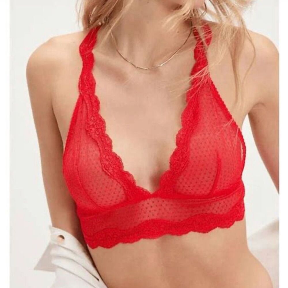 Intimately Free People NWT Midweek Longline Red Bra Size XL